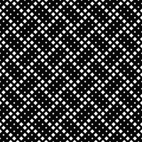 Monochrome geometrical diagonal square pattern background design — Stock Vector