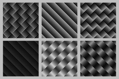 Dikişsiz soyut daire desen arka plan tasarım seti