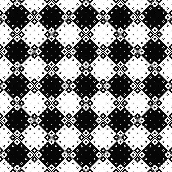 Czarno-biały Abstrakcja bez szwu kwadratowy wzór tła — Wektor stockowy