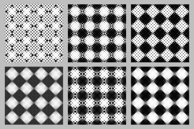 Soyut Dikişsiz geometrik nokta deseni arka plan seti