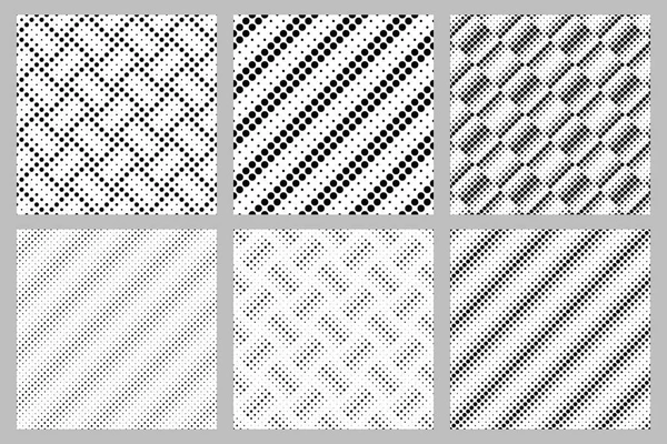 Sans couture géométrique abstraite point motif fond design ensemble — Image vectorielle