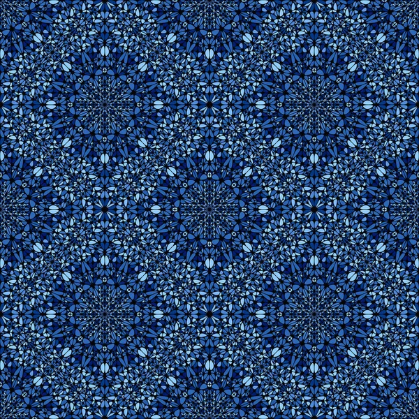 Nahtlose Bohemian Steel Blue Edelstein orientalischen Muster Hintergrund — Stockvektor