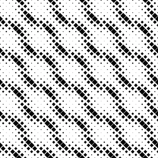 Abstracte naadloze monochroom diagonale vierkante patroon achtergrond — Stockvector