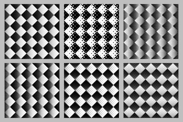 Conjunto de diseño de fondo cuadrado diagonal geométrico sin costura — Archivo Imágenes Vectoriales