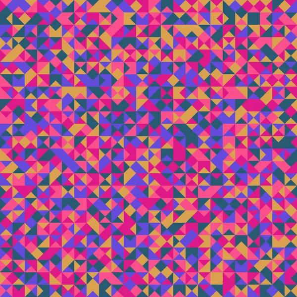 Multicolor sokszög geometriai mozaik háromszög minta háttér — Stock Vector