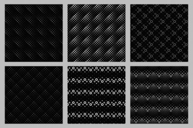 Dikişsiz geometrik daire desen arka plan tasarım seti