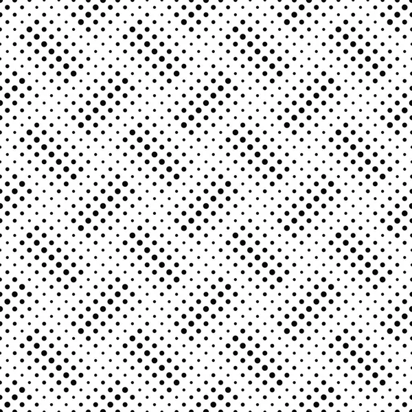 Seamless black and white dot pattern background design — Stock Vector