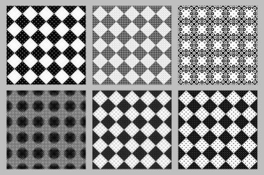 Dikişsiz geometrik halka desen arka plan seti