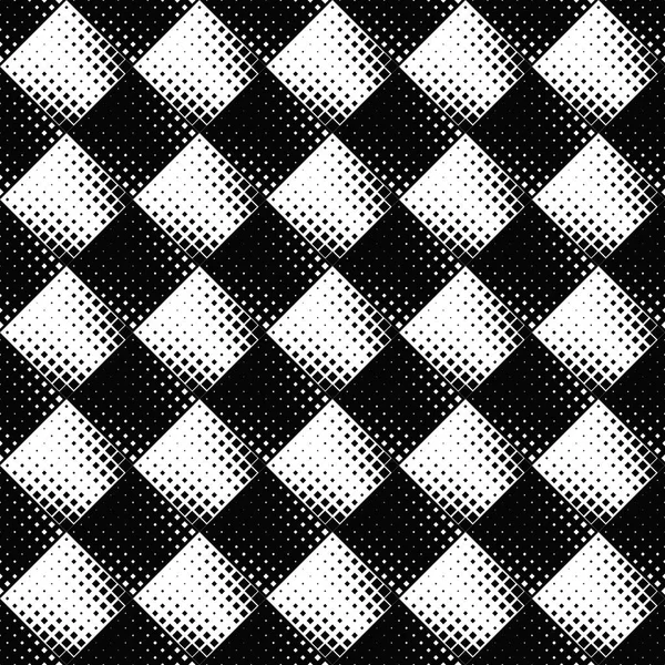 Geometrical monochrome diagonal square pattern background design — Stock Vector