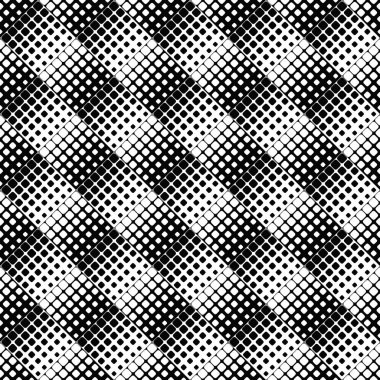 Monokrom geometrik dikişsiz soyut kare desen arka plan