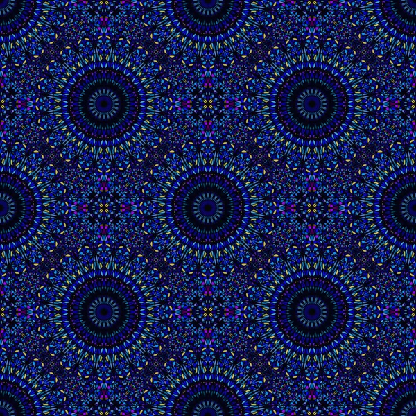 Geometrische Boheemse Caleidoscoop Mandala patroon ontwerp achtergrond — Stockvector