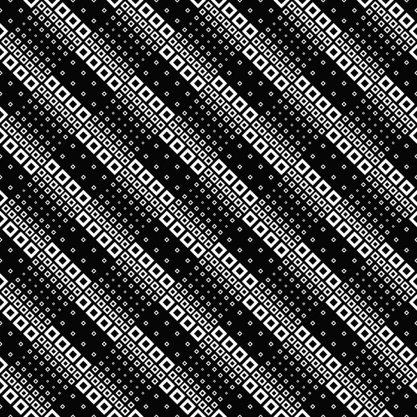 Noir et blanc fond carré abstrait sans couture — Image vectorielle