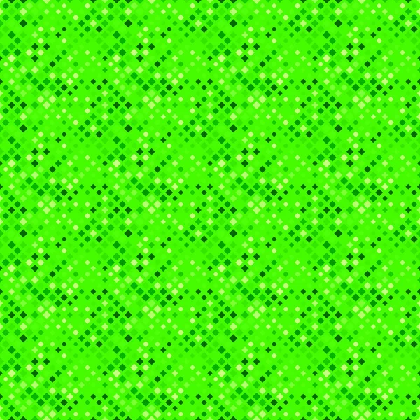 Geometriai zöld absztrakt varrat nélküli átlós négyzet mintás háttér — Stock Vector