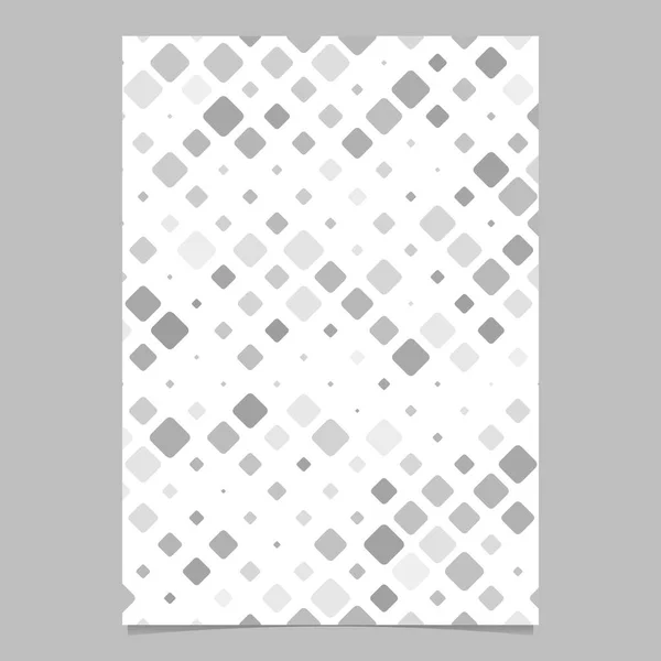 Grey square pattern brochure template - vector cover background — Stock Vector