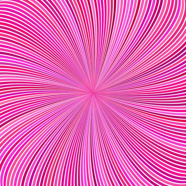 Rosa abstrakte hypnotische Spiralstrahl Burst Streifen Hintergrund - Vektor-Design — Stockvektor