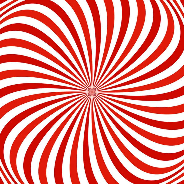 Vermelho e branco espiral abstrato fundo design — Vetor de Stock