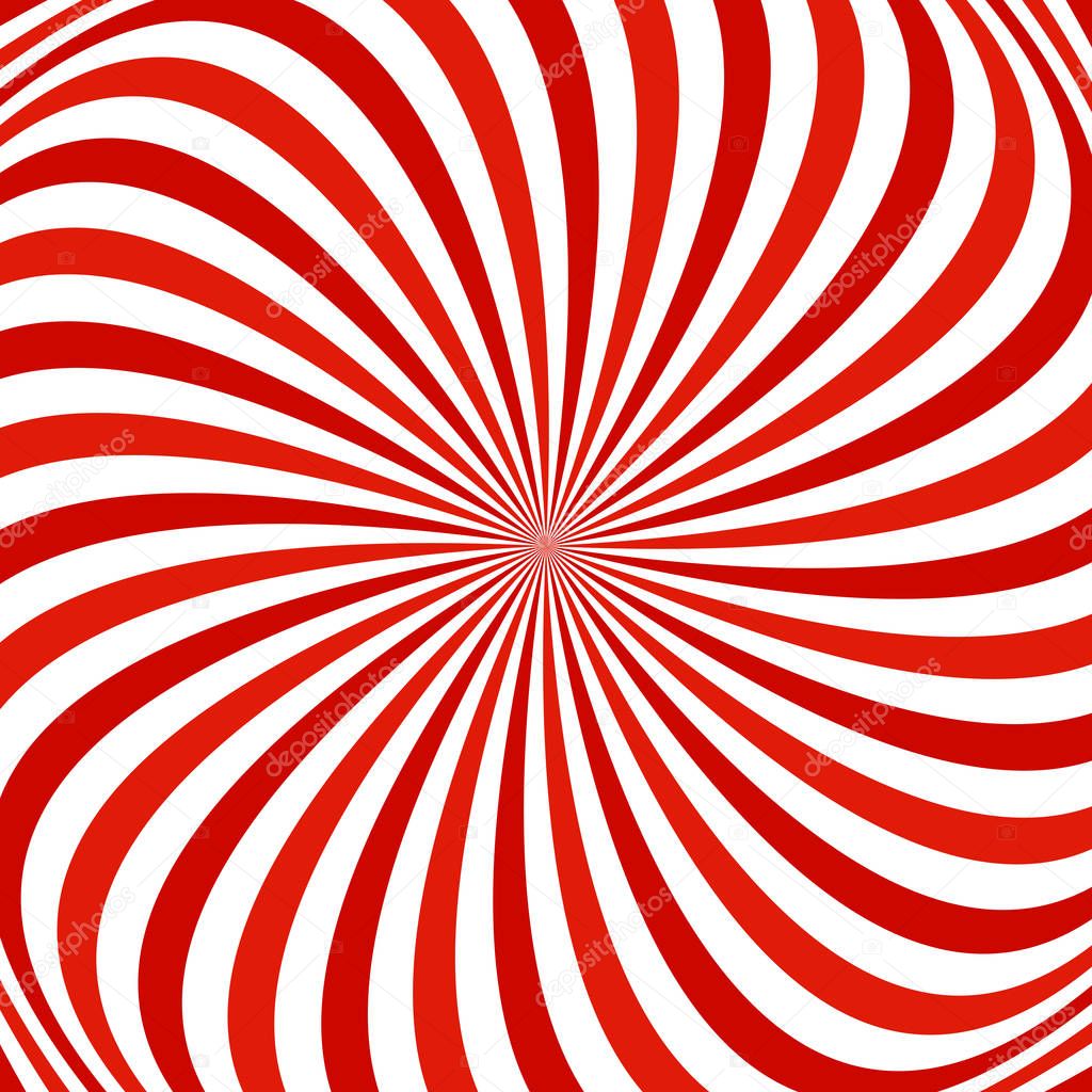 Red and white spiral abstract background design