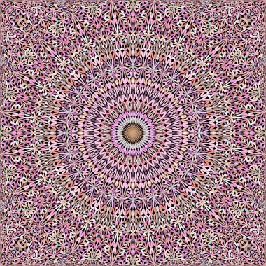 Pembe soyut yinelenen orman bahçe mandala geometri desen arka plan