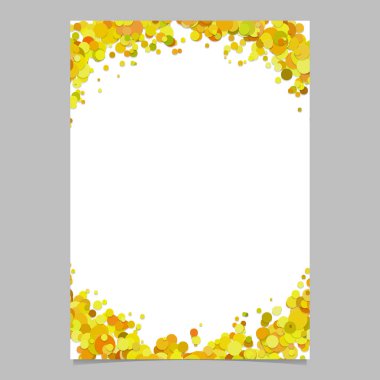 Boş soyut serpiştirilmiş konfeti daire broşür arka plan