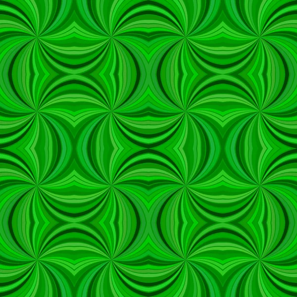 Groene naadloze abstracte psychedelische Swirl burst Stripe patroon achtergrond ontwerp — Stockvector