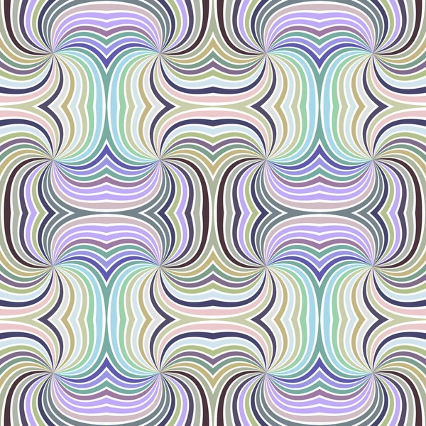 Colorful abstract psychedelic seamless striped swirl pattern background design — Stock Vector