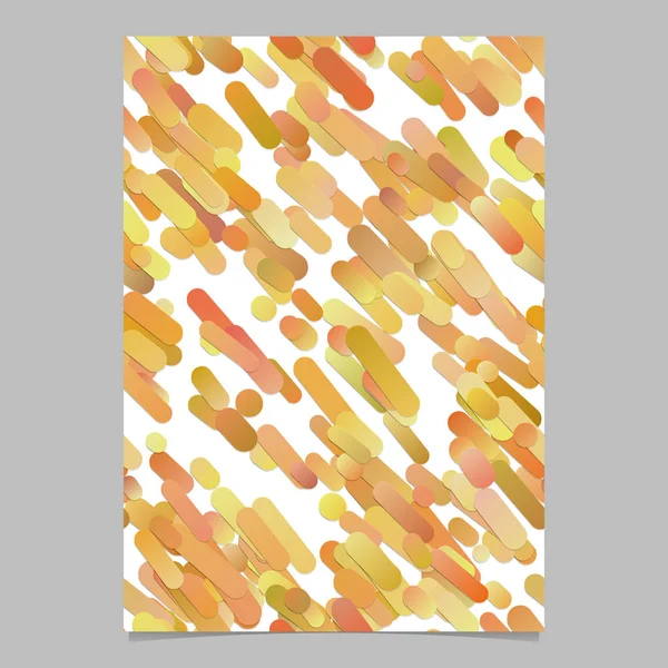 Gradiente moderno naranja diagonal raya redondeada patrón folleto fondo — Vector de stock
