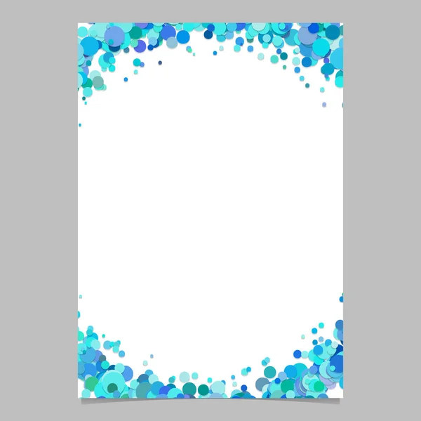 Plantilla de fondo de página de anillo de confeti abstracto en blanco de puntos dispersos — Archivo Imágenes Vectoriales
