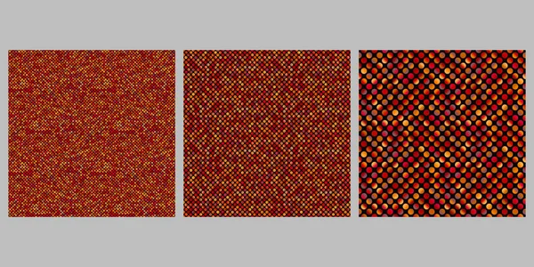 Diseño de fondo de patrón de círculo abstracto sin costura degradado conjunto — Archivo Imágenes Vectoriales