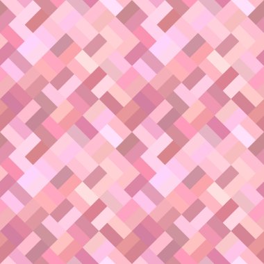 Pembe dikişsiz diyagonal dikdörtgen desen - mozaik arka plan