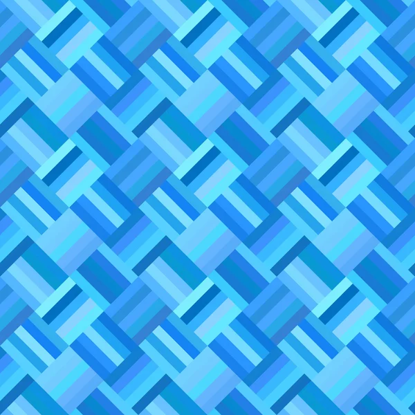 Blau geometrische diagonale Fliese Mosaik Muster Hintergrund — Stockvektor