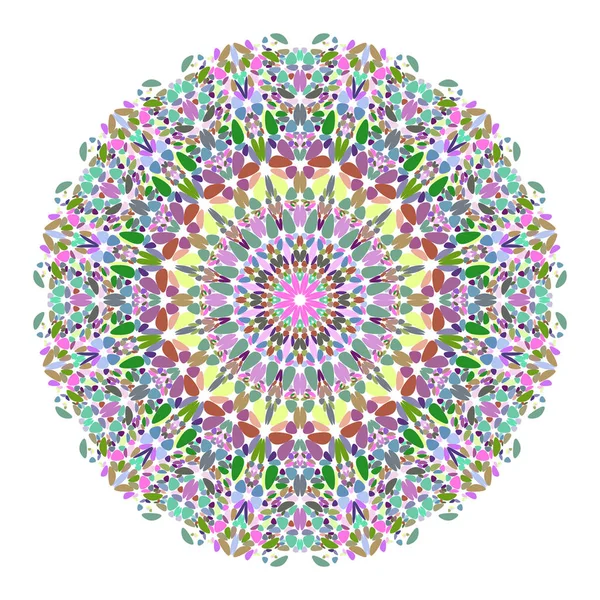 Floral mandala - abstract vector graphic design — Stock Vector