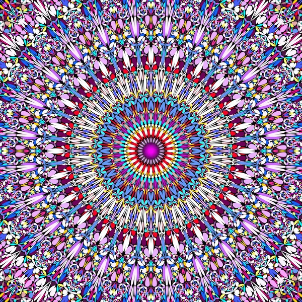 Abstrakte florale Mandala Hintergrund - kreisförmige Vektorgeometrie — kostenloses Stockfoto