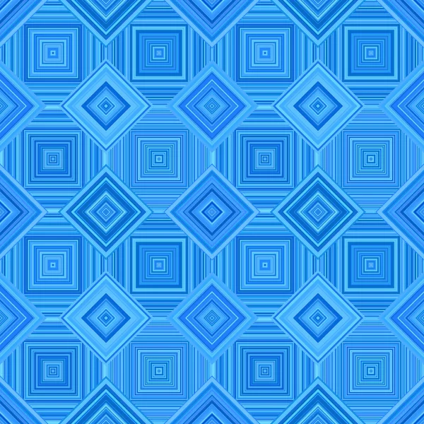 Azul geométrico diagonal quadrado mosaico azulejo fundo padrão — Vetor de Stock