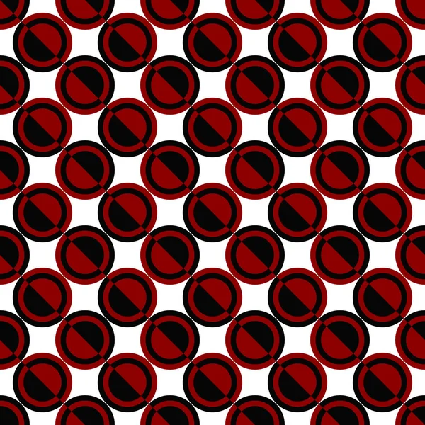 幾何学的な円パターンの背景デザイン - カラーベクトルイラスト — ストックベクタ