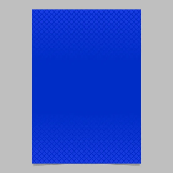 Modrý abstraktní polotónový bod nebo čtvercový vzor brožury — Stockový vektor