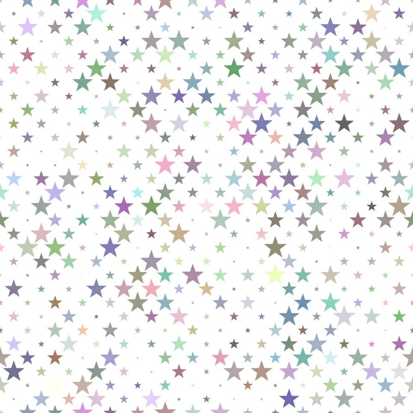 Abstract seamless pentagram star pattern - vector background graphic — Stock Vector