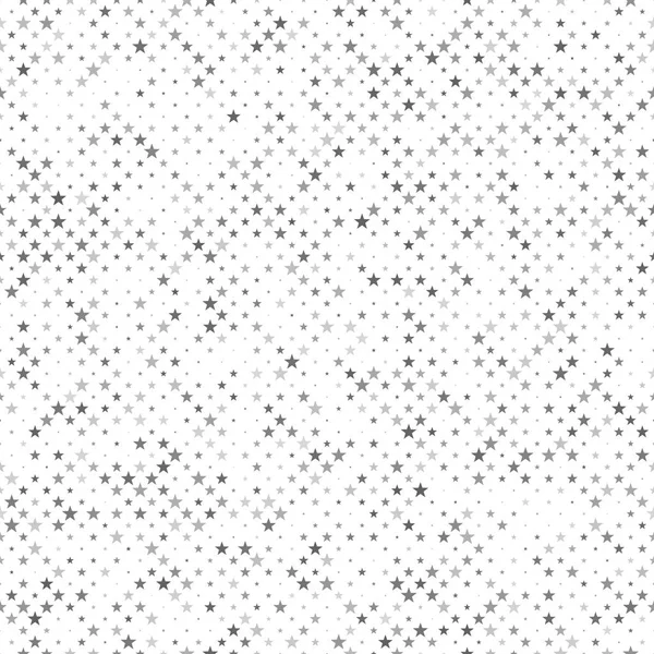 灰色の抽象的な五角形の星のパターンの背景 — ストックベクタ