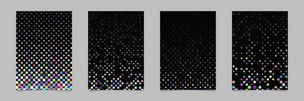 Conjuntos de plantilla de póster de fondo geométrico patrón de punto — Archivo Imágenes Vectoriales