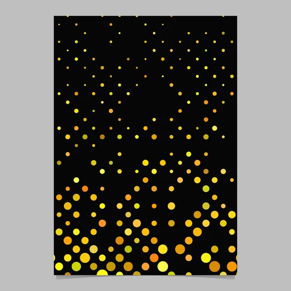 Plantilla de folleto de patrón de punto de color - gráfico de fondo de portada vectorial — Vector de stock