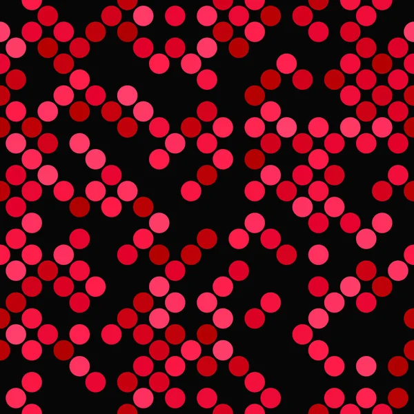 Красный бесшовный точечный фон - векторный дизайн — стоковый вектор