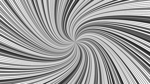 Grigio ipnotico astratto rigato vortice disegno di sfondo con raggi vorticosi — Vettoriale Stock