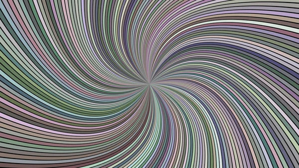 Mehrfarbige abstrakte psychedelisch gestreifte Spirale Hintergrund Design — Stockvektor