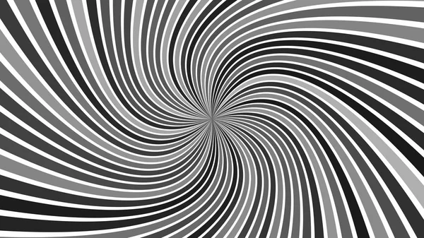 Graue hypnotische abstrakte gestreifte Wirbel Hintergrunddesign — Stockvektor