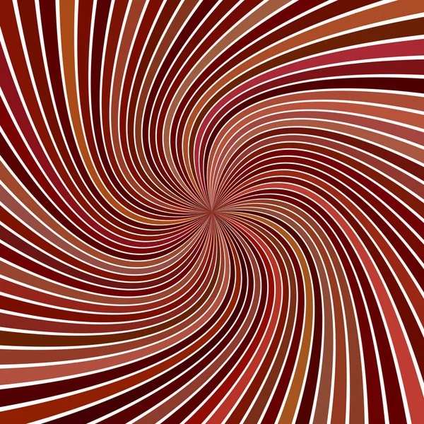 Brown psychédélique abstrait spirale éclatement bande arrière-plan — Image vectorielle