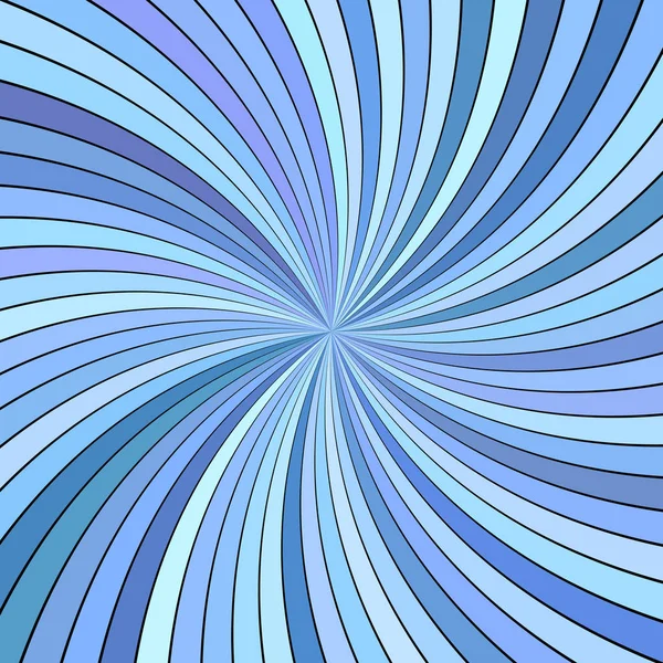 Blauwe hypnotische abstracte Swirl achtergrond met gebogen gestreepte stralen — Gratis stockfoto