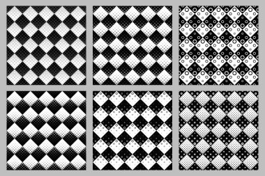 Geometrik Dikişsiz daire deseni arka plan seti