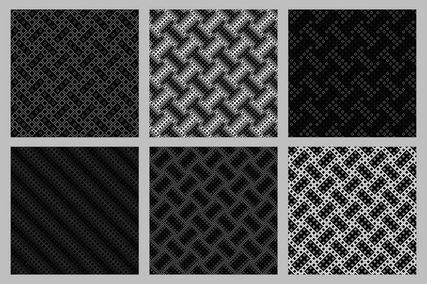 Ensemble de conception de fond carré diagonal sans couture — Image vectorielle