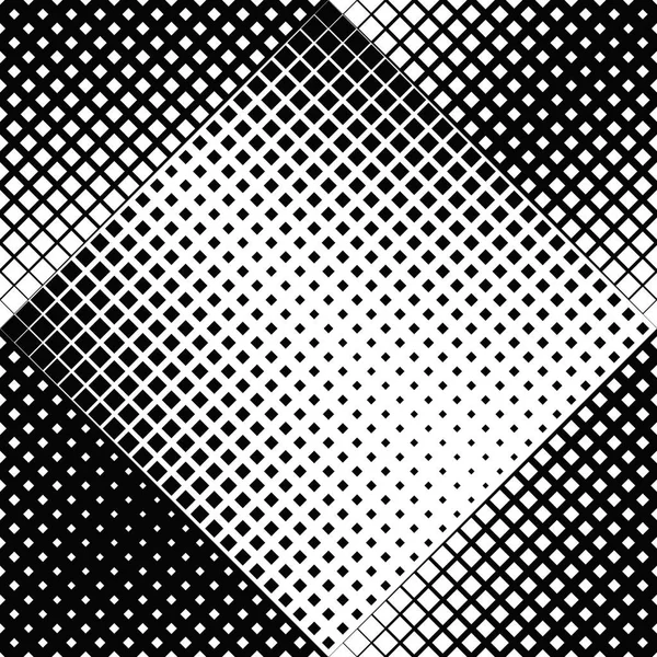 Zwart-wit abstract naadloze diagonale vierkante patroon achtergrond — Stockvector