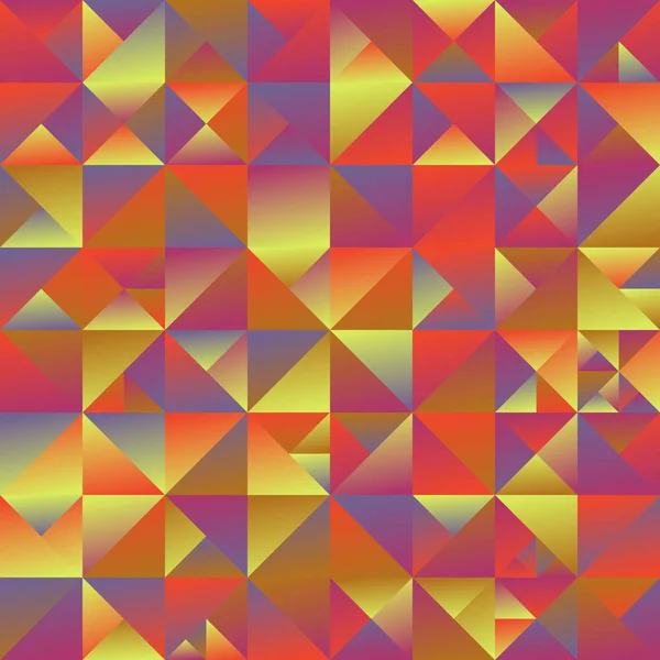 Colorido abstracto geométrico gradiente triángulo mosaico fondo — Vector de stock