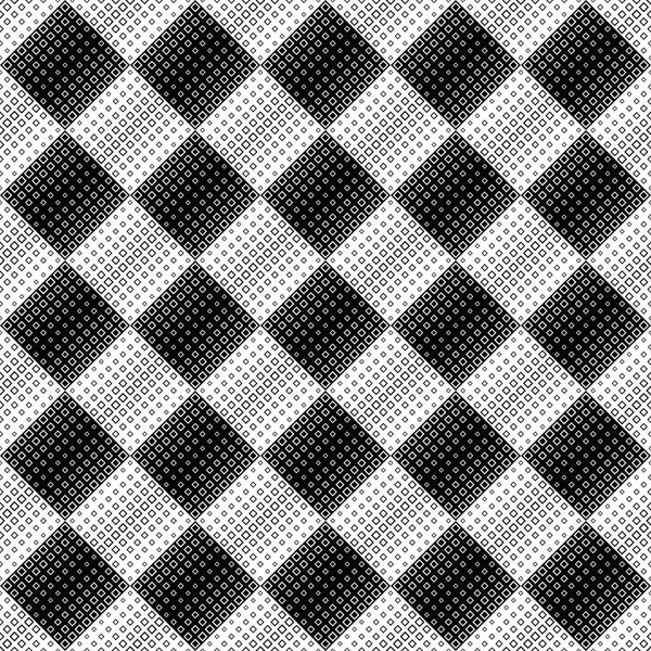 Design de fundo geométrico monocromático abstrato padrão quadrado — Vetor de Stock